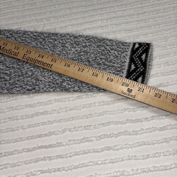 Alpaca Fringe Gray Sweater Hoodie Black Llama Print Peru Soft Cute SzXS/S - Picture 5 of 8